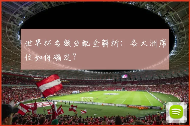 世界杯名额分配全解析:各大洲席位如何确定?